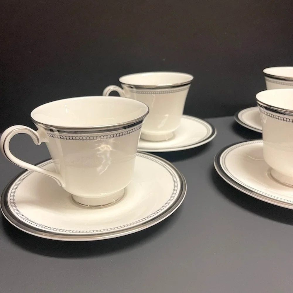 Set of 7 Vintage Royal Doulton Sarabande H5023 Replacement‎ Tea Cups & Saucers